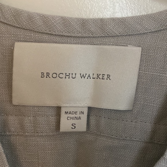 Straight line dress made of  100% linen - Picture 3 of 7